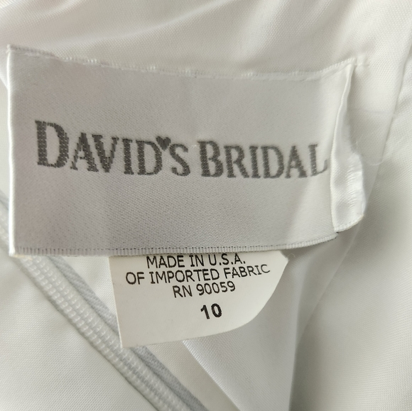 David Bridal Strapless Floral Dress - Picture 14 of 14